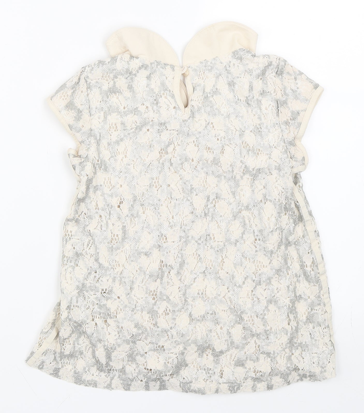 NEXT Girls Beige   Skater Dress  Size 9 Years
