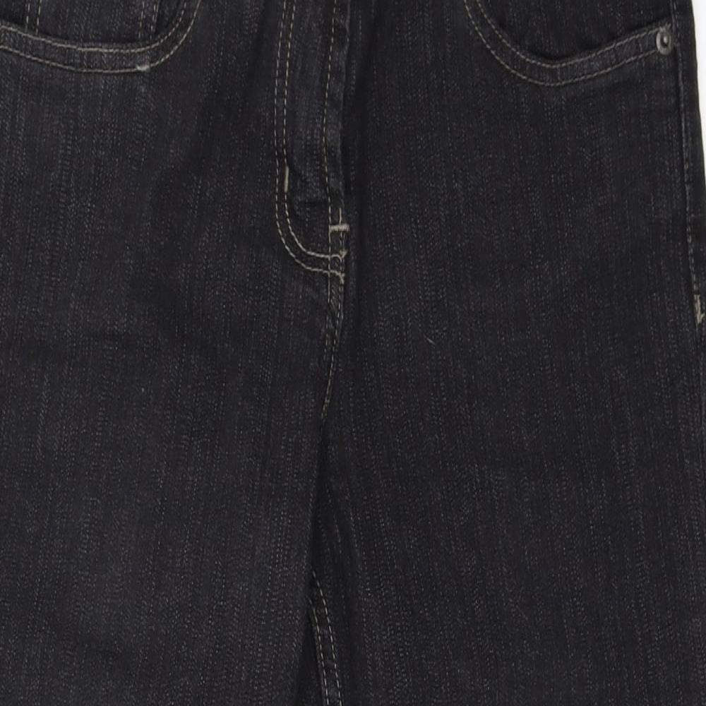 TU Womens Black  Denim Cropped Jeans Size 10 L22 in
