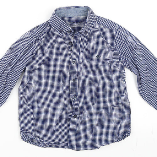 Primark Boys Blue Check  Basic Button-Up Size 2-3 Years