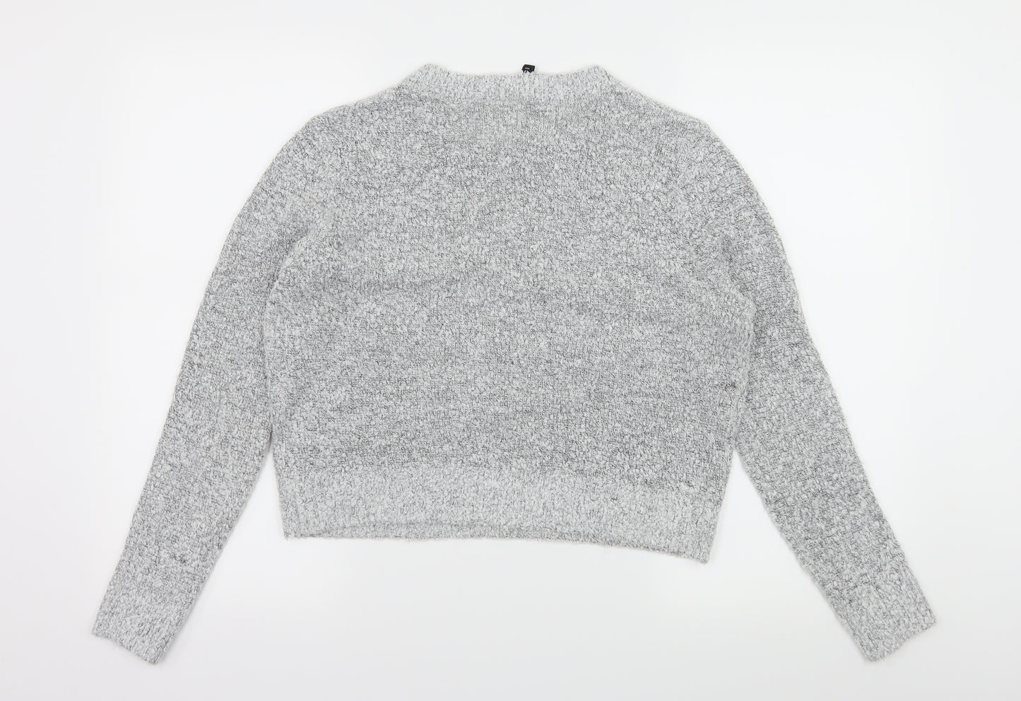 H&M Womens Grey  Knit Pullover Jumper Size M