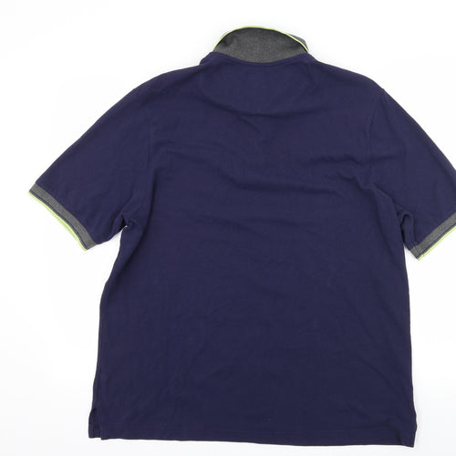 Marks and Spencer Mens Blue  Jersey  Polo Size L