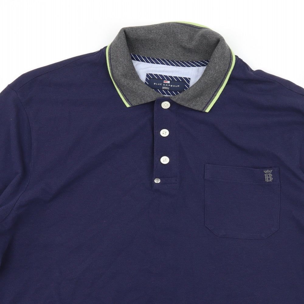 Marks and Spencer Mens Blue  Jersey  Polo Size L