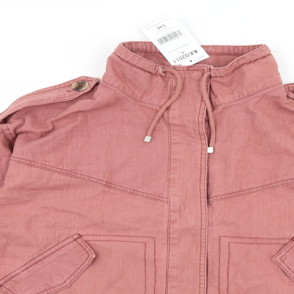 NEXT Womens Pink  Denim Jacket  Size 8