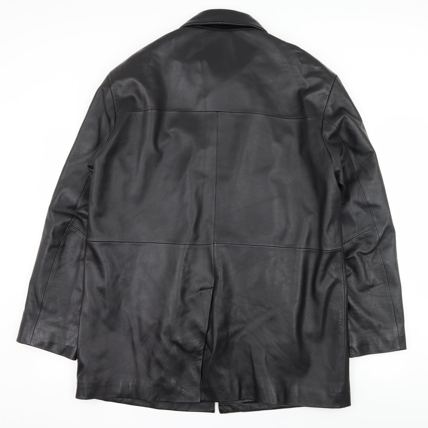Zara Mens Black   Overcoat Coat Size L
