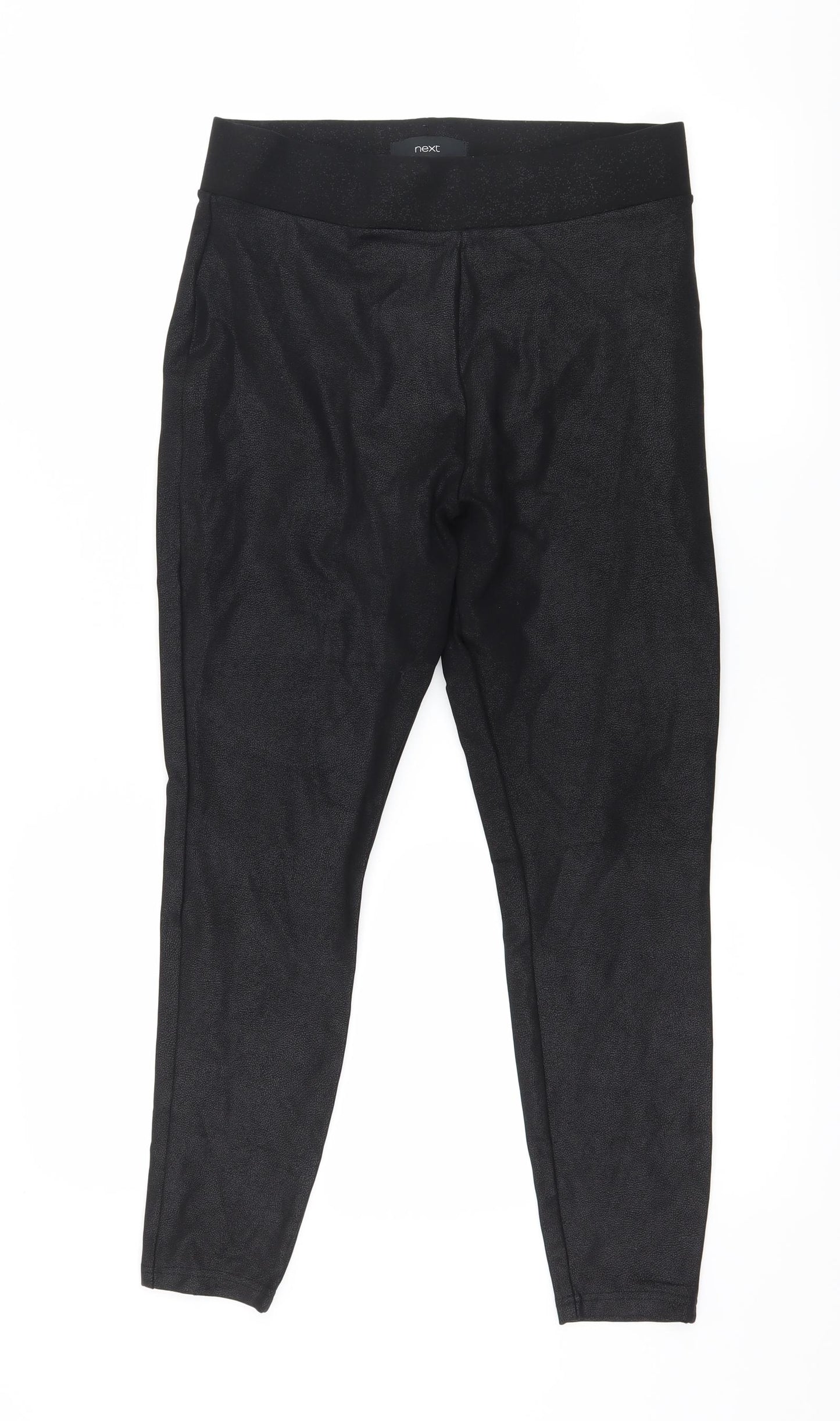 NEXT Womens Black  Jersey Capri Leggings Size 14 L25 in