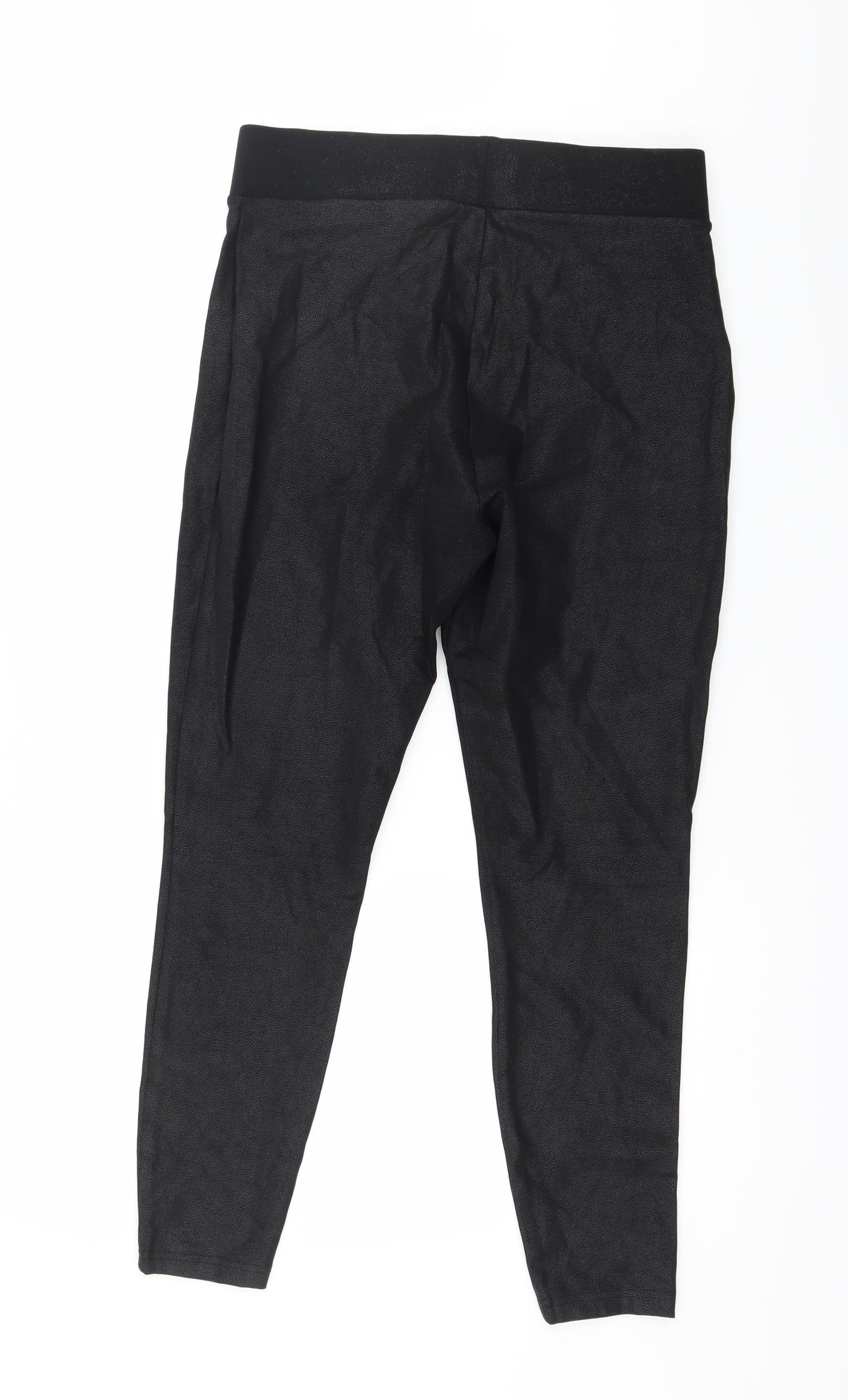 NEXT Womens Black  Jersey Capri Leggings Size 14 L25 in