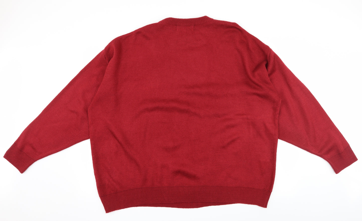 Classics Womens Red  Knit Pullover Jumper Size XL