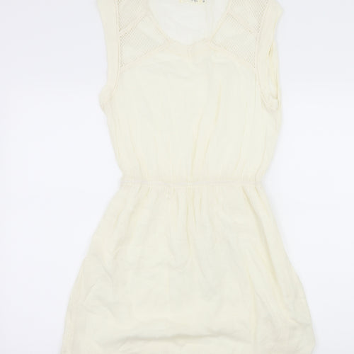 Kilibbi Womens Ivory   Skater Dress  Size M