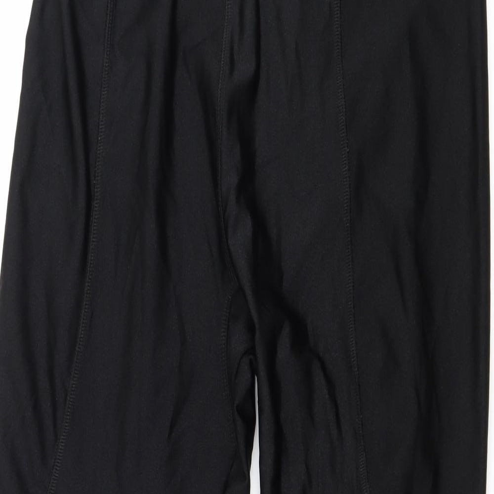 Topshop Womens Black   Capri Leggings Size 14 L28 in