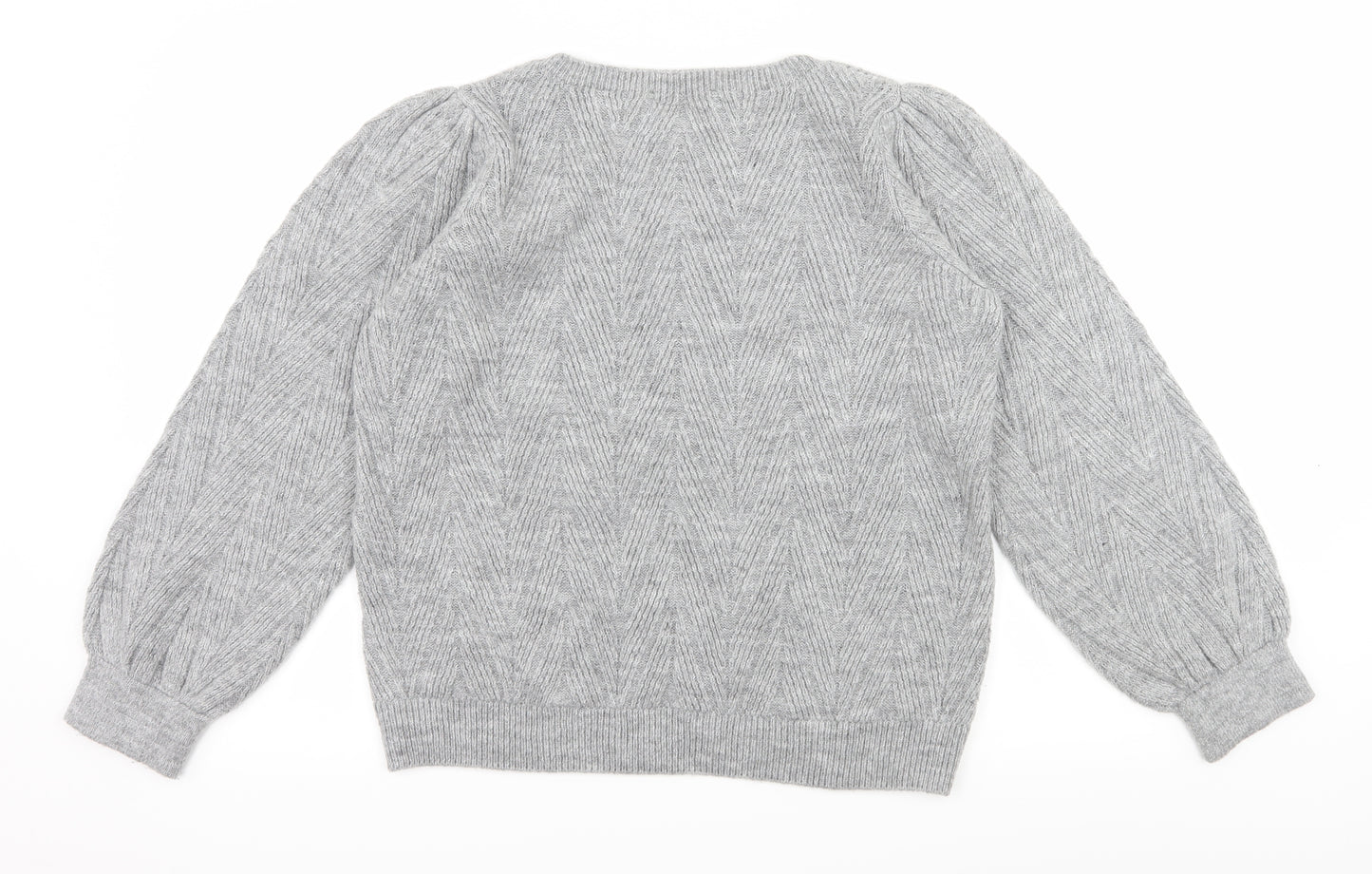George Womens Grey  Knit Pullover Jumper Size M