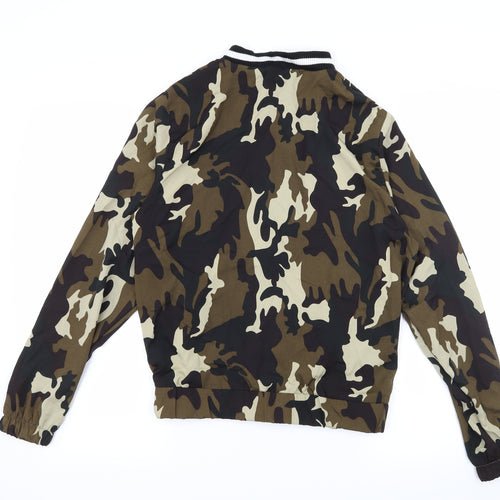 Atmosphere Womens Green Camouflage  Bomber Jacket Jacket Size 12