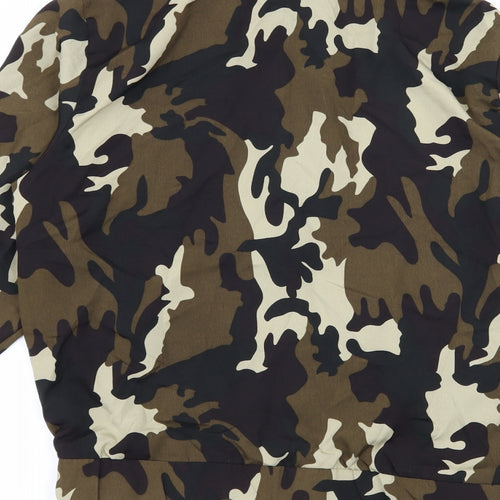 Atmosphere Womens Green Camouflage  Bomber Jacket Jacket Size 12