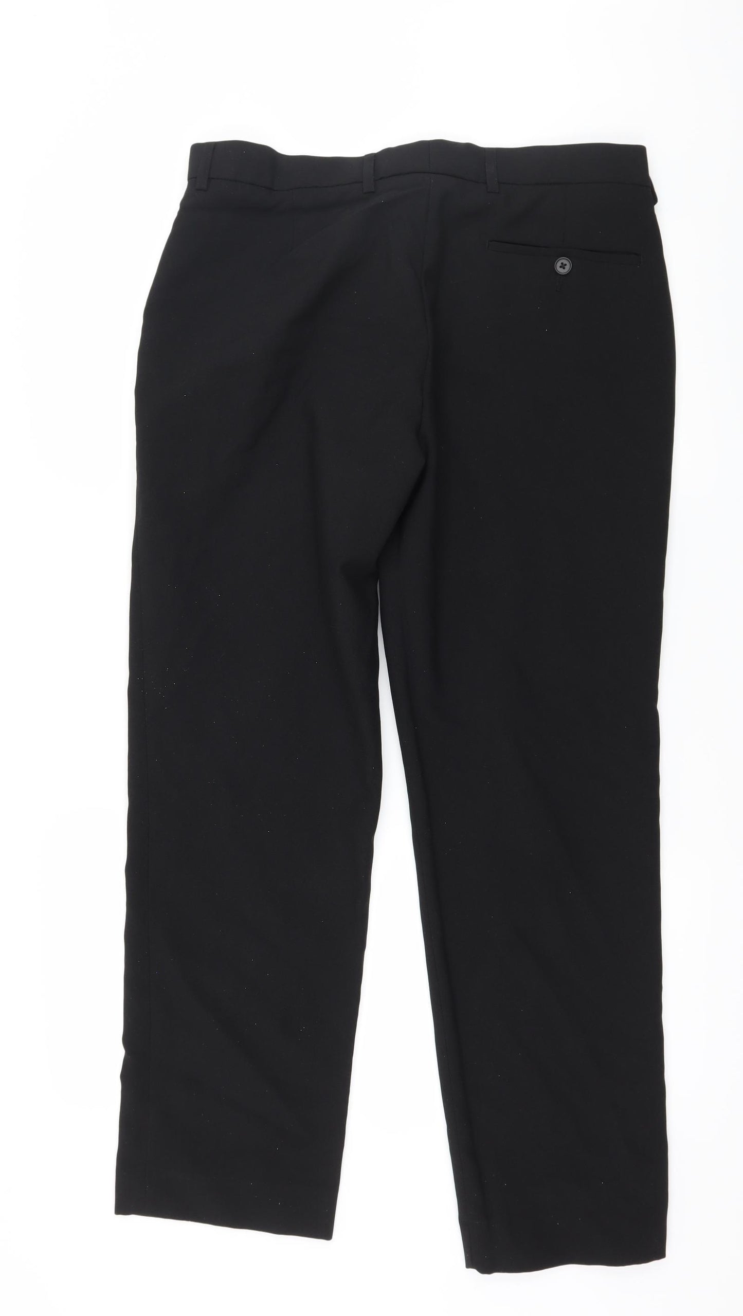 George Mens Black   Trousers  Size 34 in L29 in