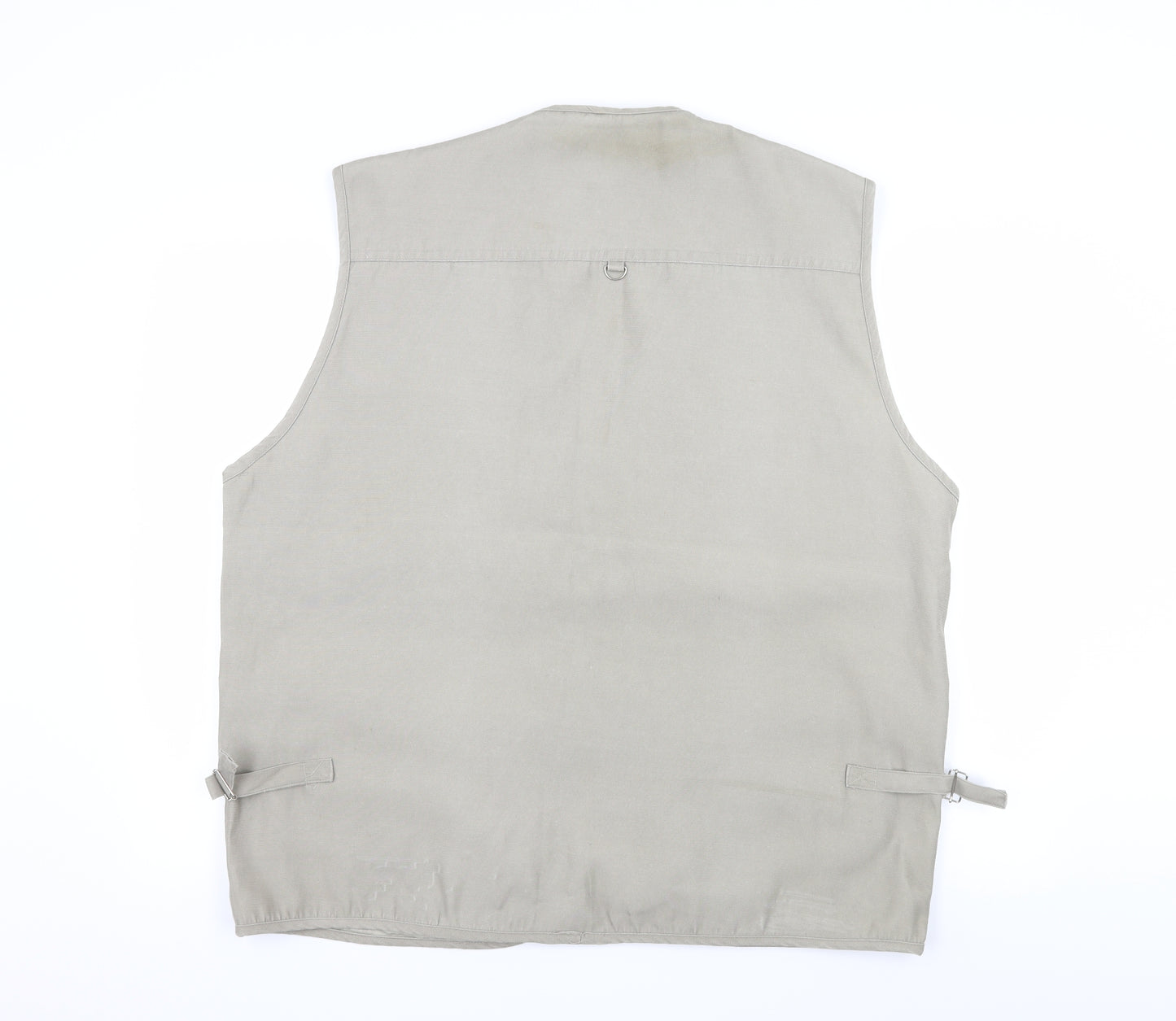 Jin Jao Mens Beige   Gilet Jacket Size 3XL