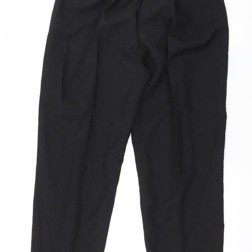 Preworn Womens Black   Trousers  Size 12 L26 in
