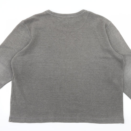 St Bernard Mens Grey  Jersey Pullover Sweatshirt Size 2XL