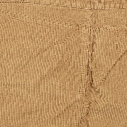 Denim & Co. Womens Brown  Corduroy A-Line Skirt Size 12
