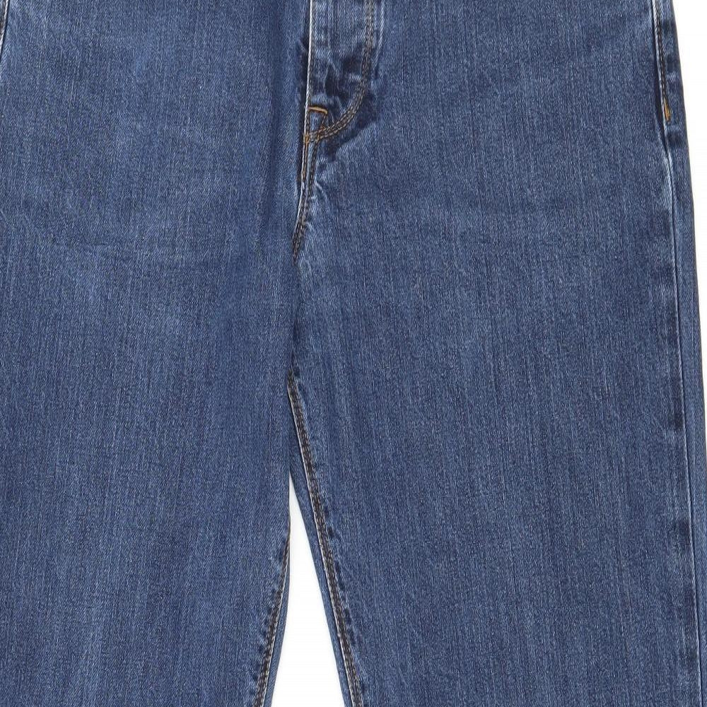 ASOS Mens Blue  Denim Straight Jeans Size 32 in L32 in