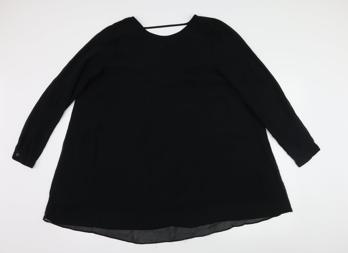 Boohoo Womens Black   A-Line  Size 16  - Open back