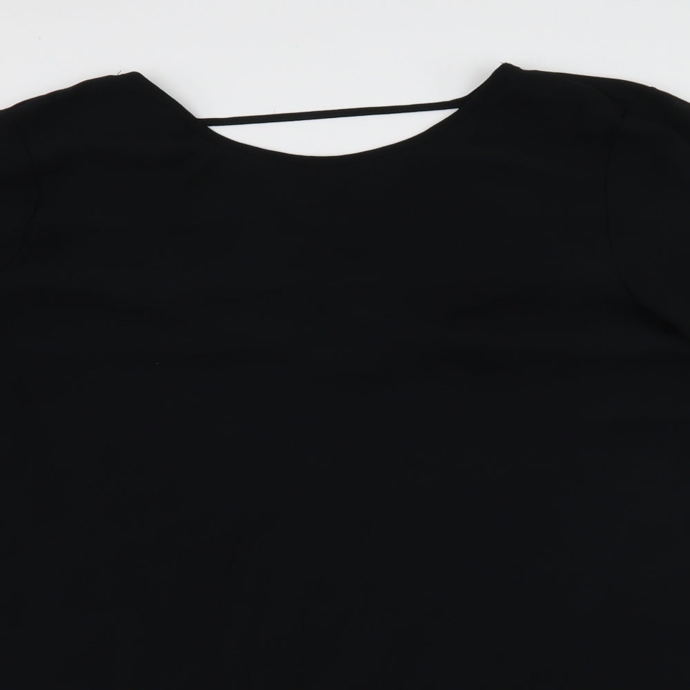 Boohoo Womens Black   A-Line  Size 16  - Open back