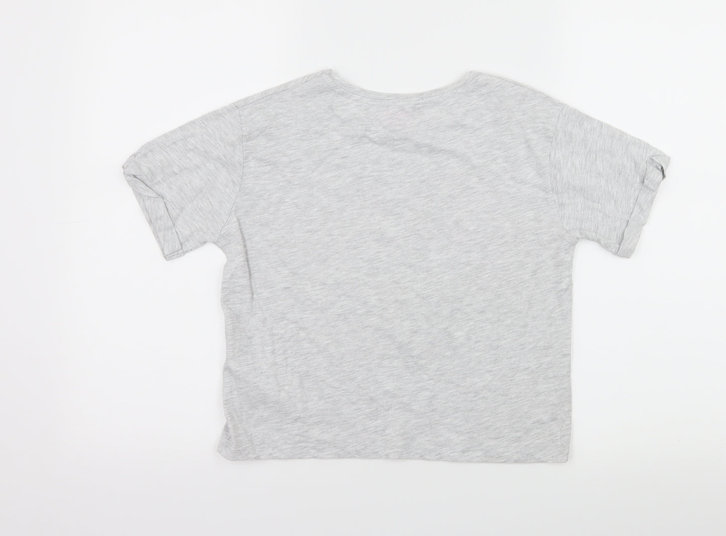Primark Girls Grey  Jersey Basic T-Shirt Size 10-11 Years  - Squad Goals