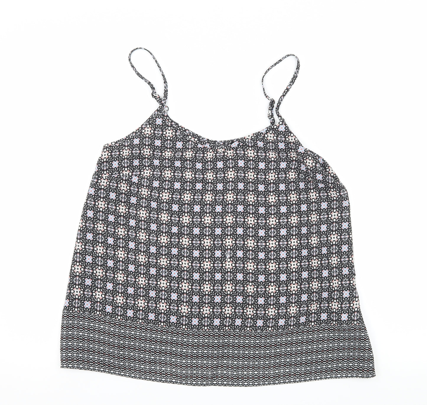 Atmosphere Womens Black Geometric  Camisole Tank Size 12