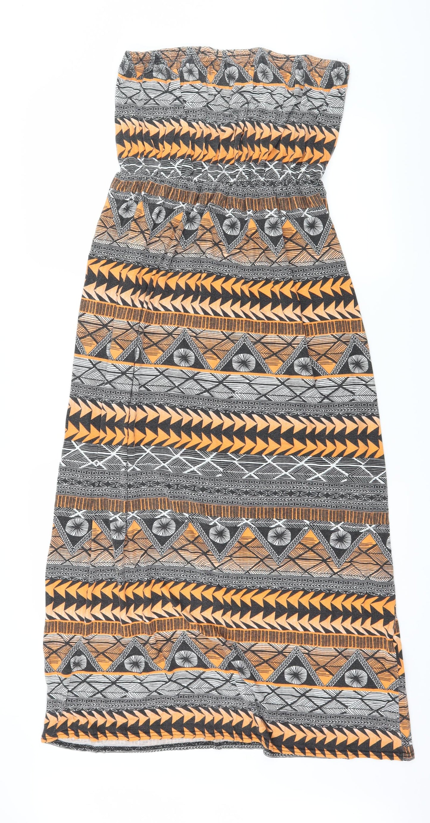 Me Me Womens Multicoloured Geometric Jersey Maxi  Size 12