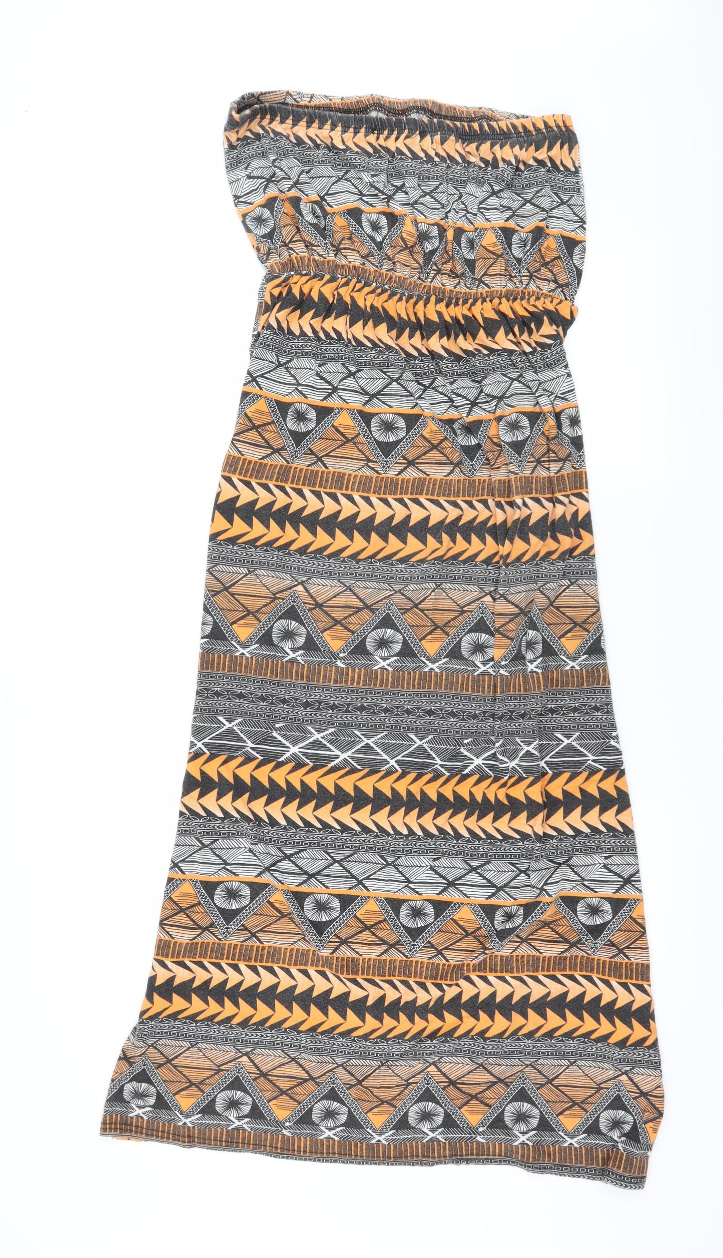 Me Me Womens Multicoloured Geometric Jersey Maxi  Size 12