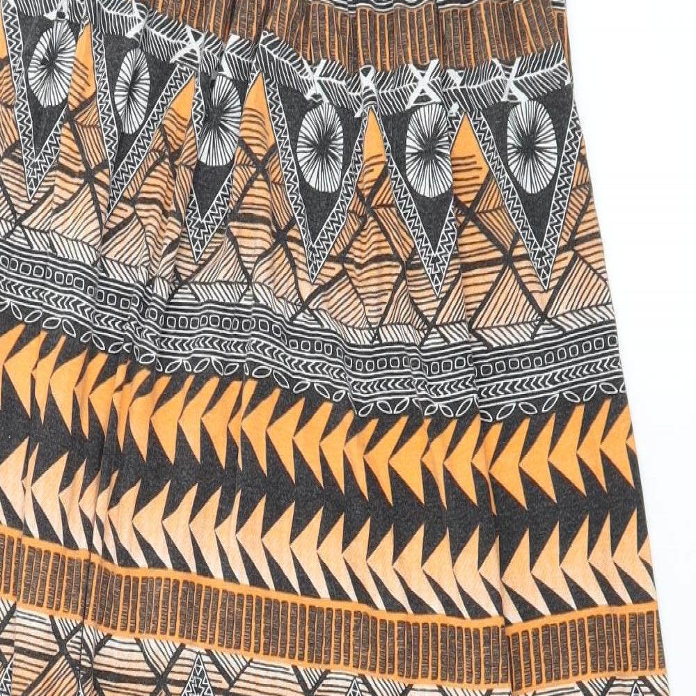Me Me Womens Multicoloured Geometric Jersey Maxi  Size 12