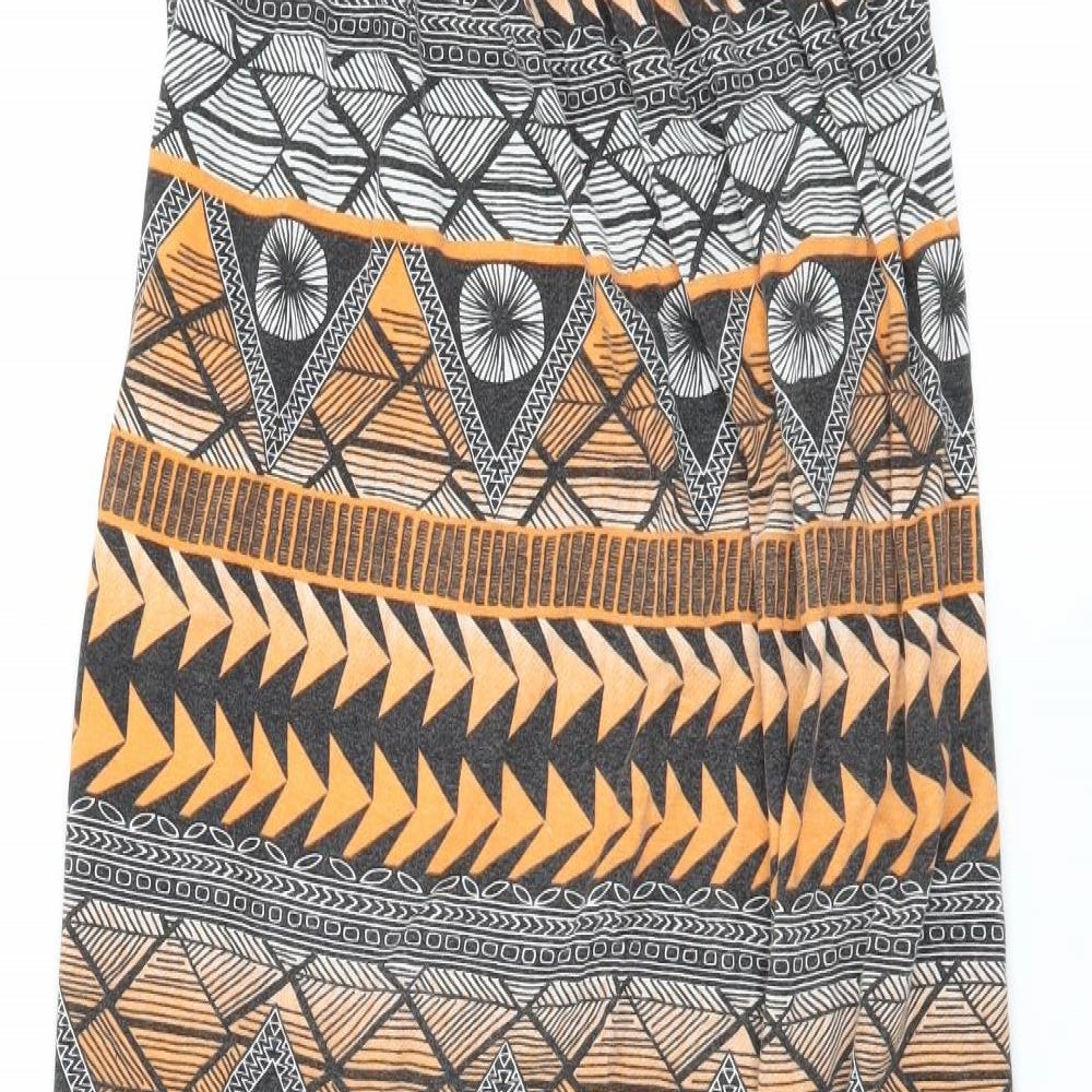 Me Me Womens Multicoloured Geometric Jersey Maxi  Size 12