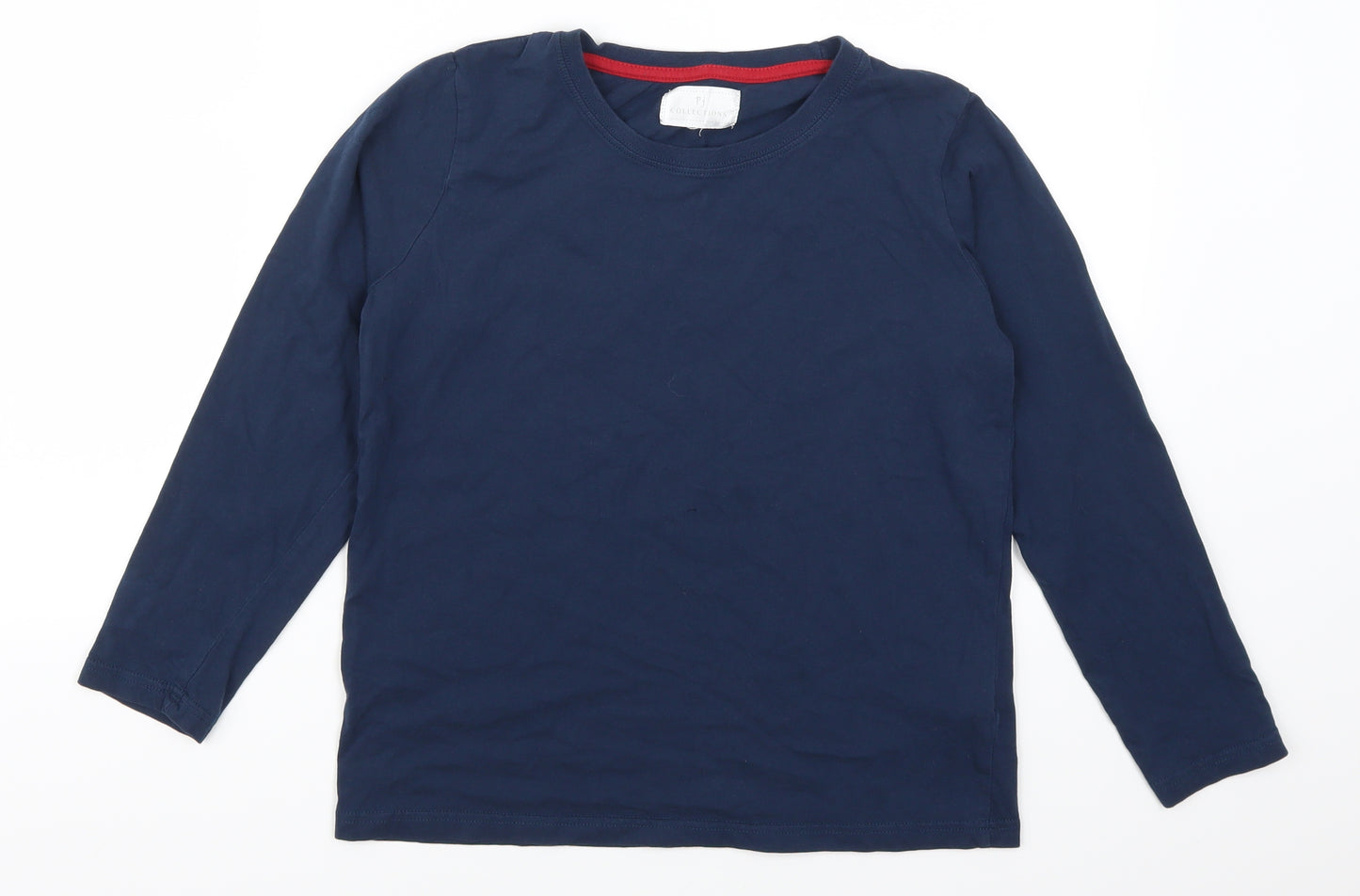 PJ Collections Boys Blue Solid   Pyjama Top Size 13-14 Years