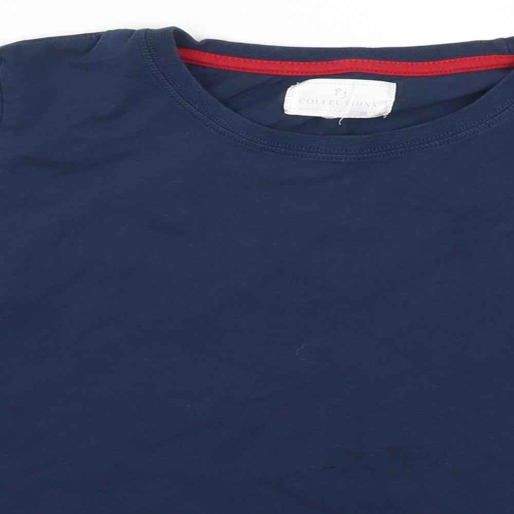PJ Collections Boys Blue Solid   Pyjama Top Size 13-14 Years