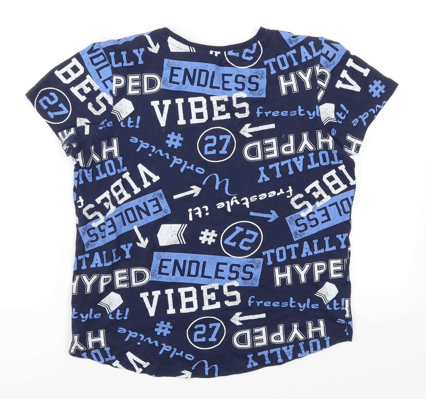 George Boys Blue   Basic T-Shirt Size 10-11 Years  - Endless Vibes