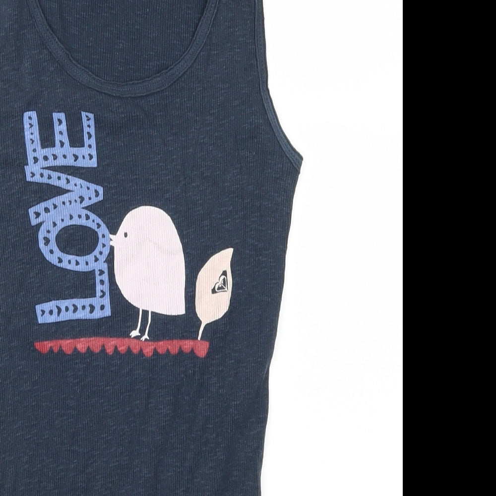ROXY Womens Blue   Basic Tank Size S  - Love Bird Soul