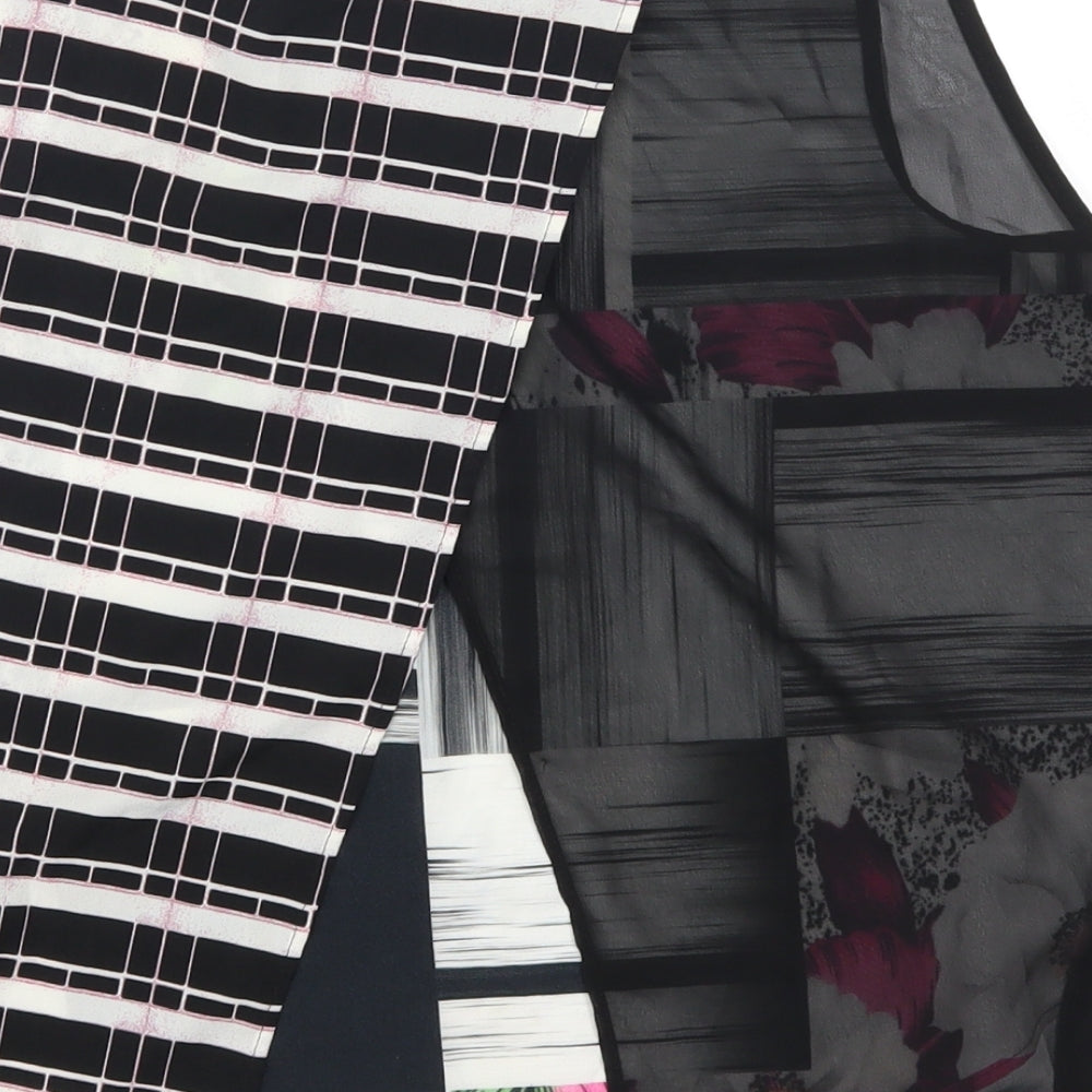 Topshop Womens Grey Geometric  Basic Tank Size 10