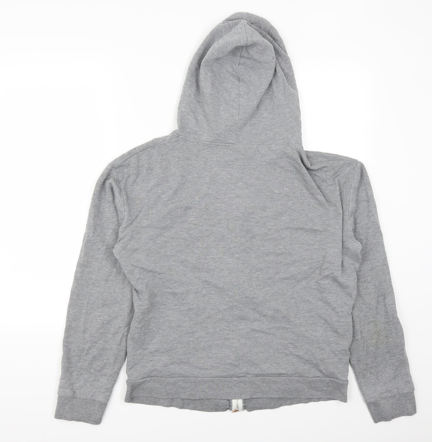 Topshop Womens Grey   Full Zip Hoodie Size 8