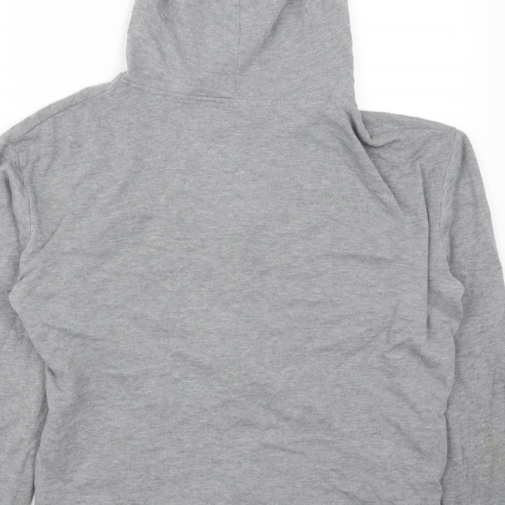Topshop Womens Grey   Full Zip Hoodie Size 8