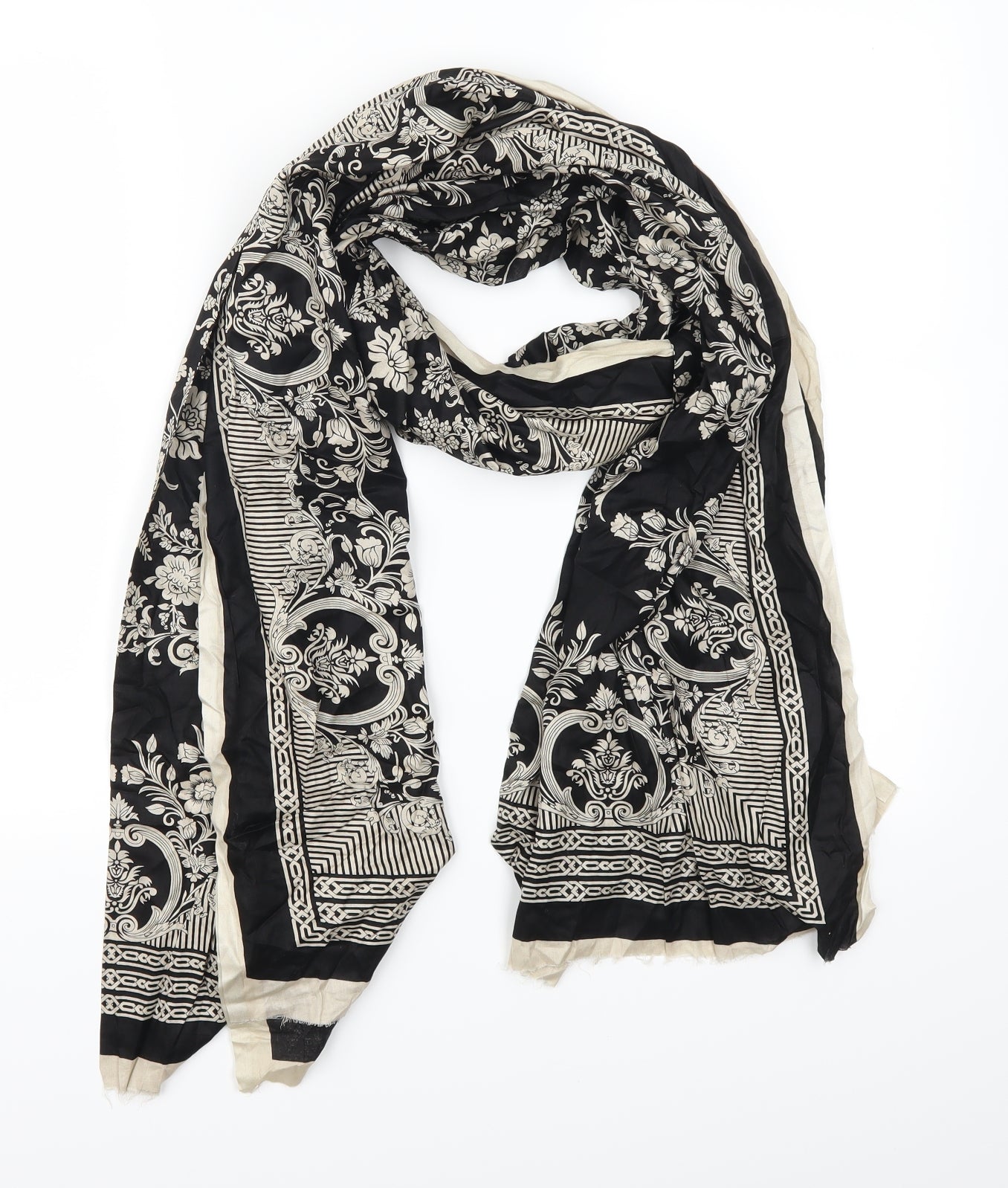 Preworn Womens Beige Batik   Scarf