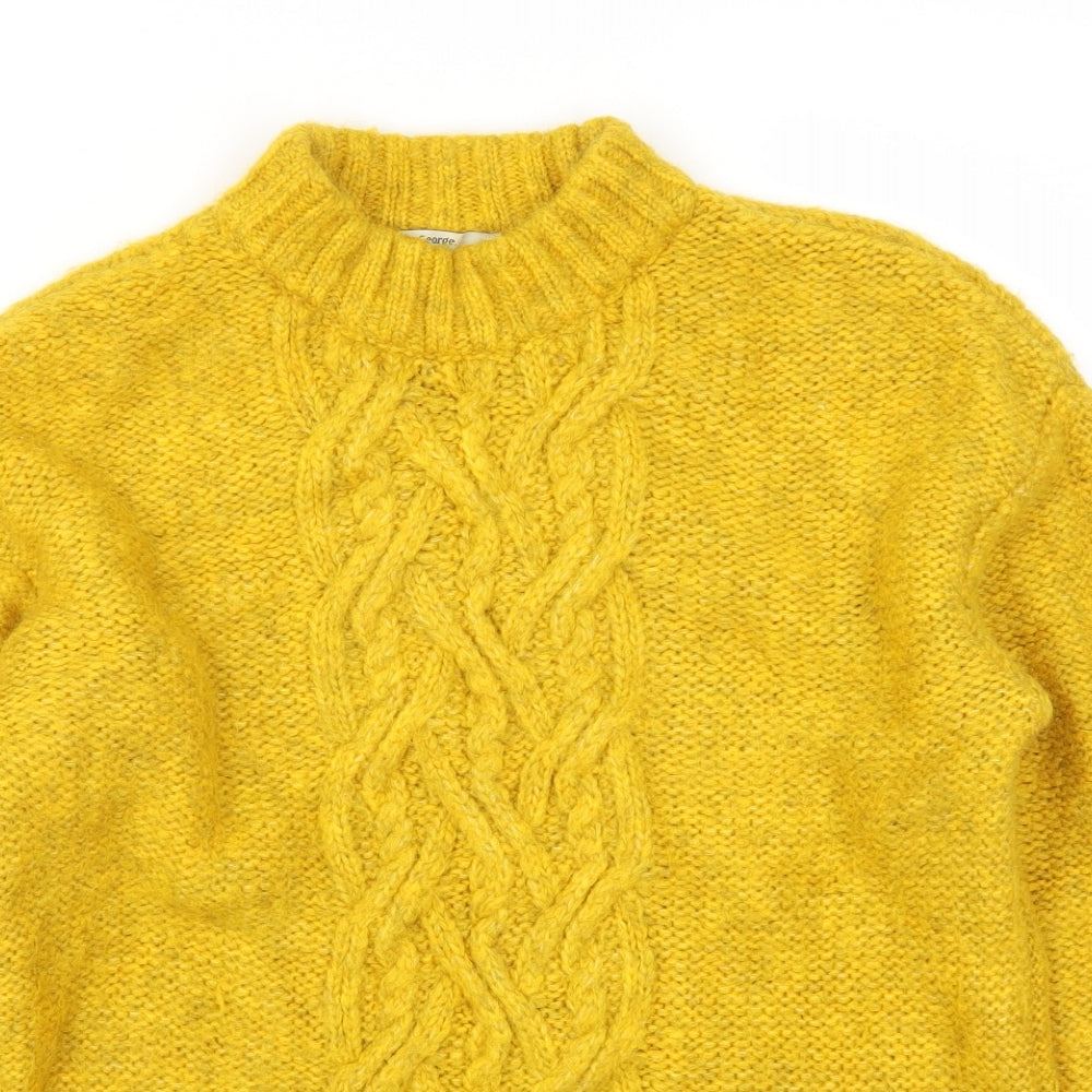 George Womens Yellow   Pullover Jumper Size S