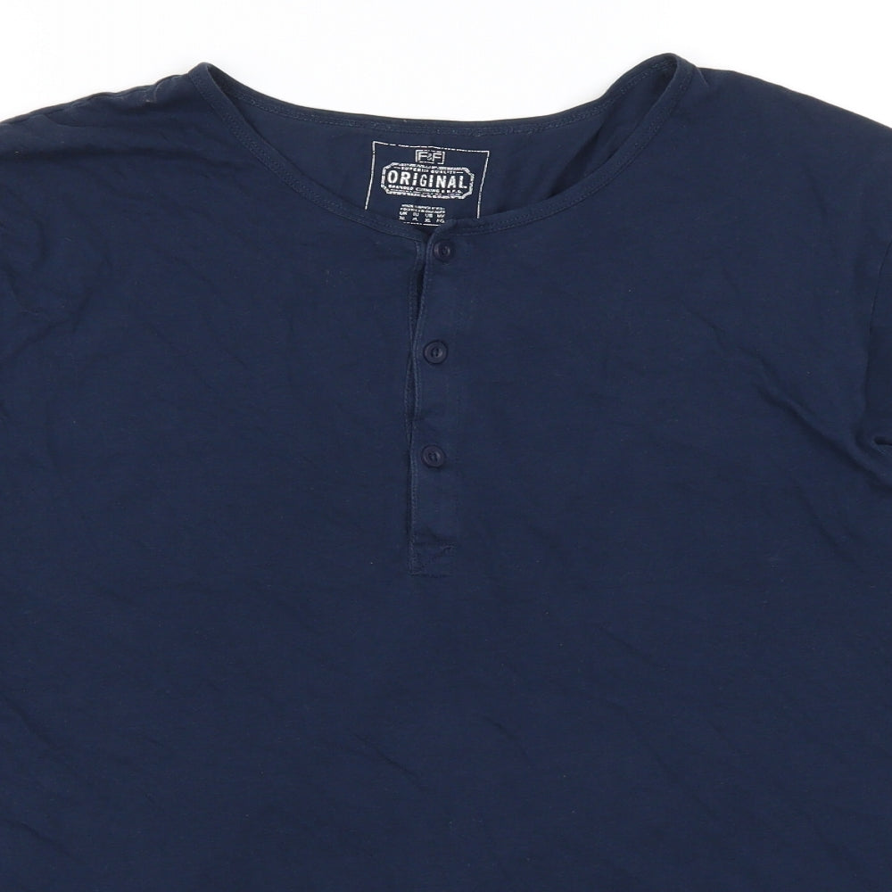 F&F Mens Blue    T-Shirt Size XL