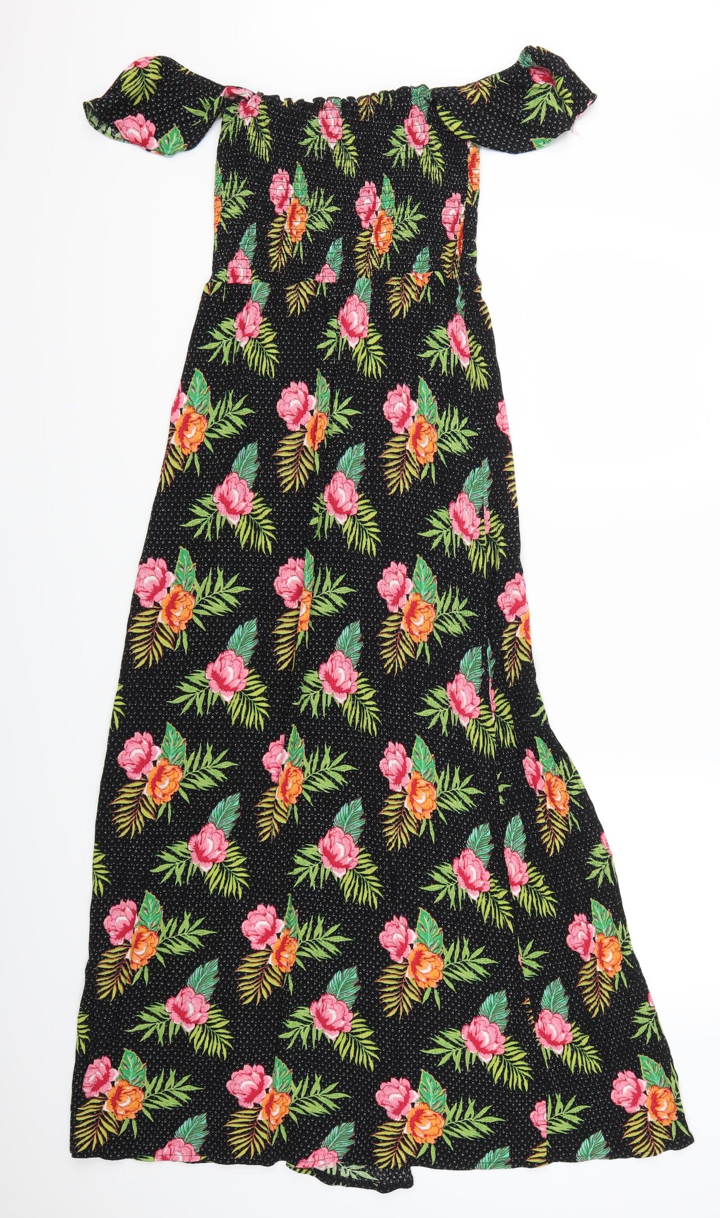 New Look Womens Multicoloured Floral  A-Line  Size M