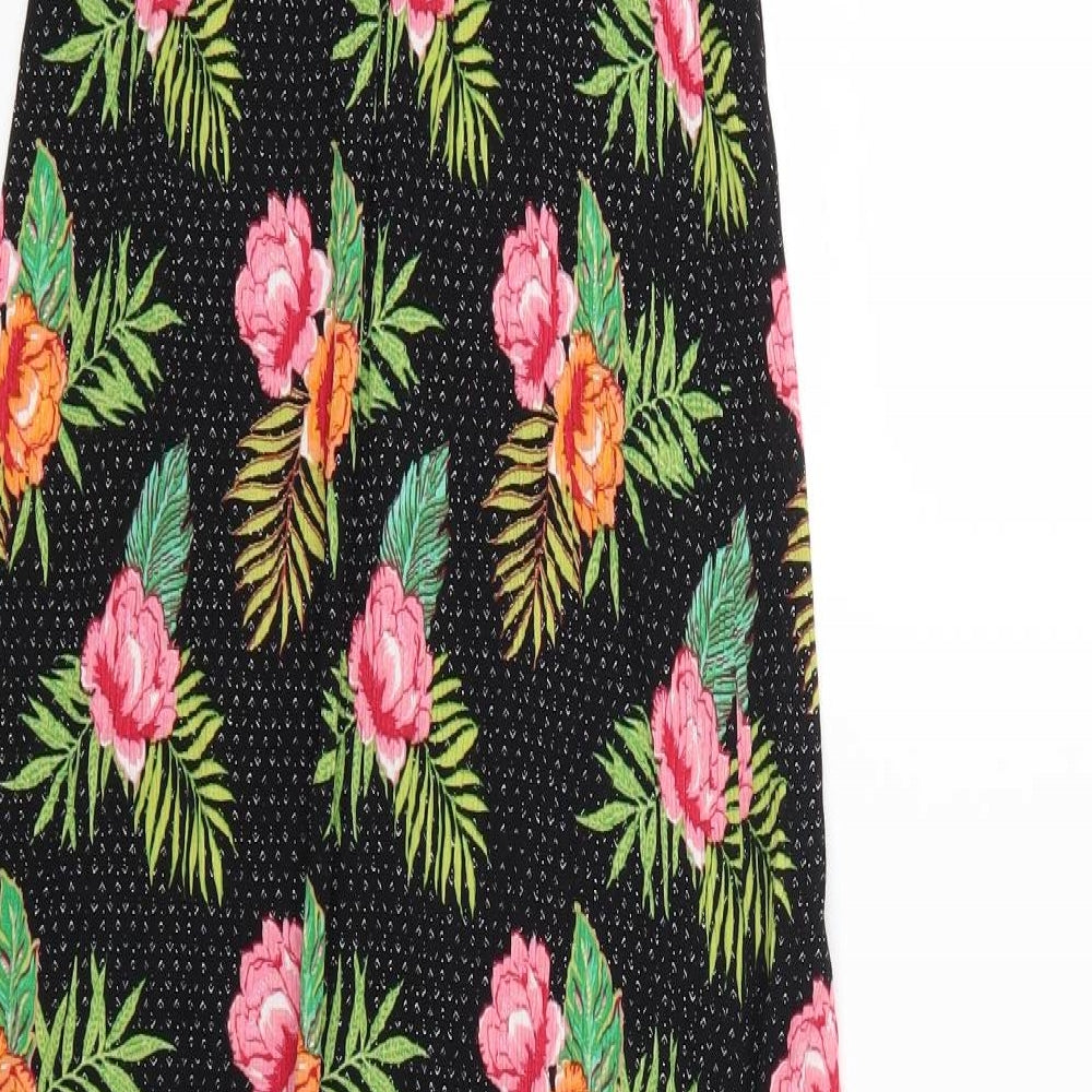 New Look Womens Multicoloured Floral  A-Line  Size M