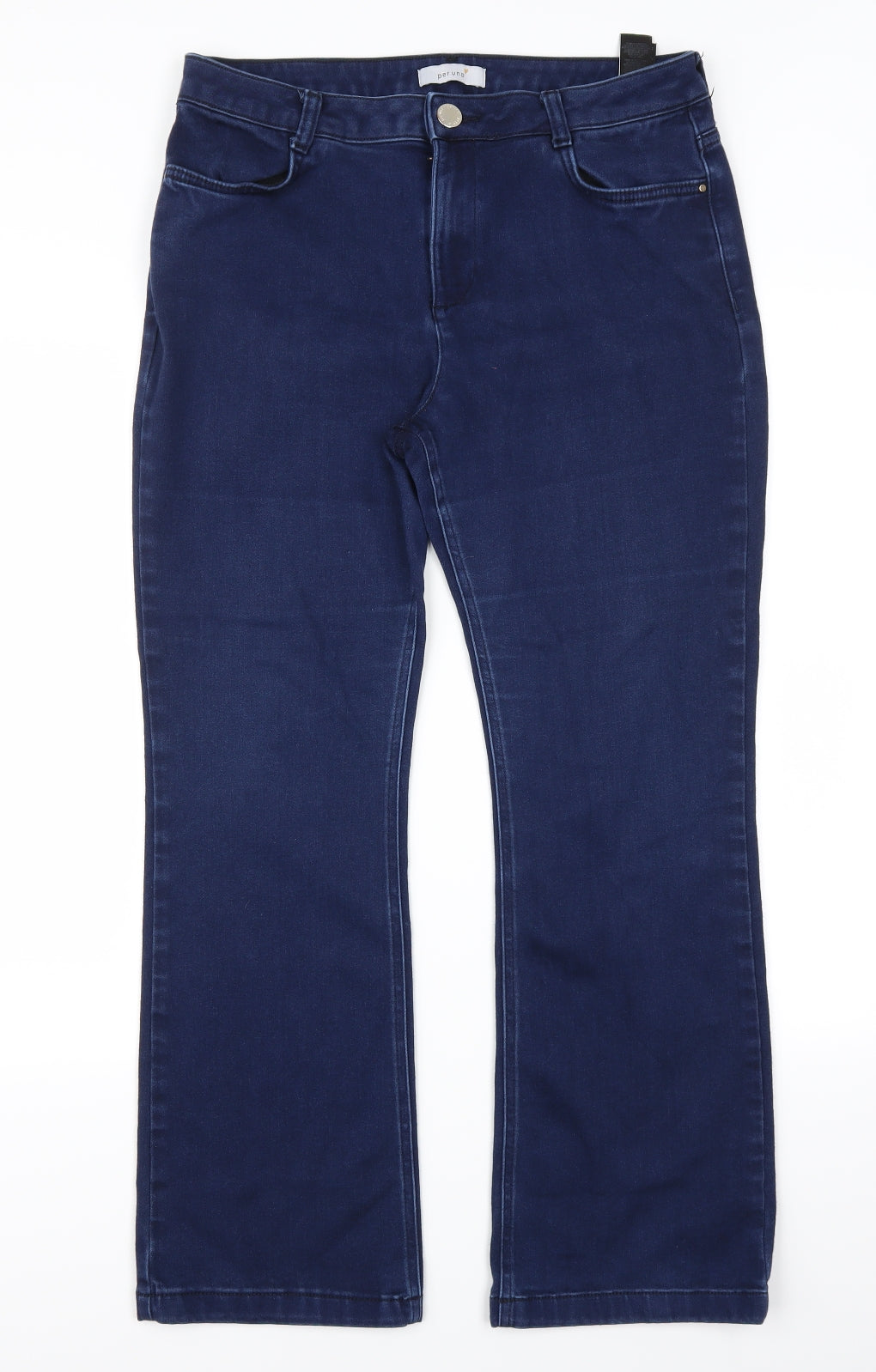 Marks and Spencer Womens Blue  Denim Bootcut Jeans Size 14 L27 in