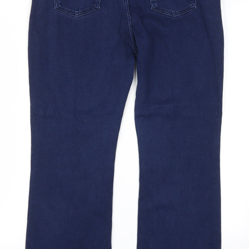 Marks and Spencer Womens Blue  Denim Bootcut Jeans Size 14 L27 in