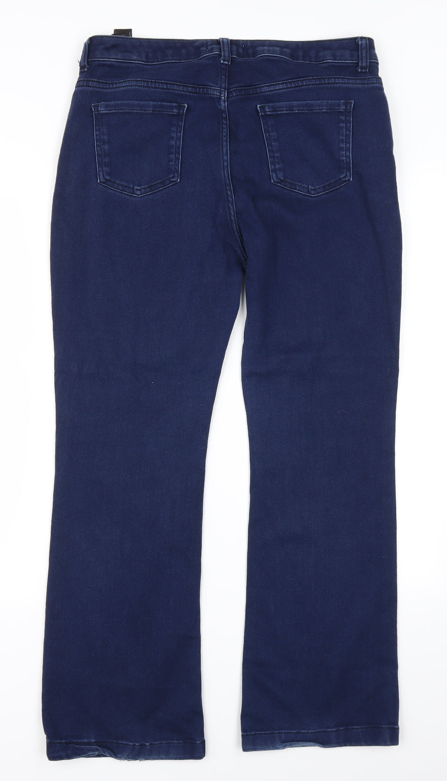 Marks and Spencer Womens Blue  Denim Bootcut Jeans Size 14 L27 in