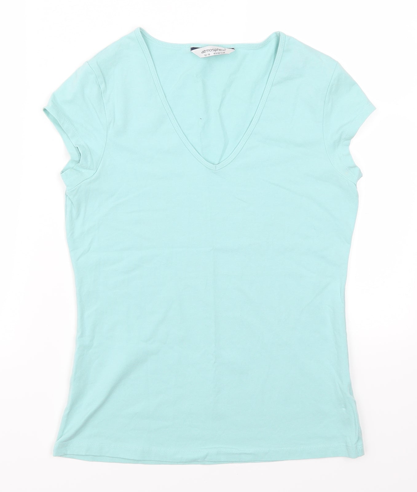 Atmosphere Womens Blue   Basic T-Shirt Size 12
