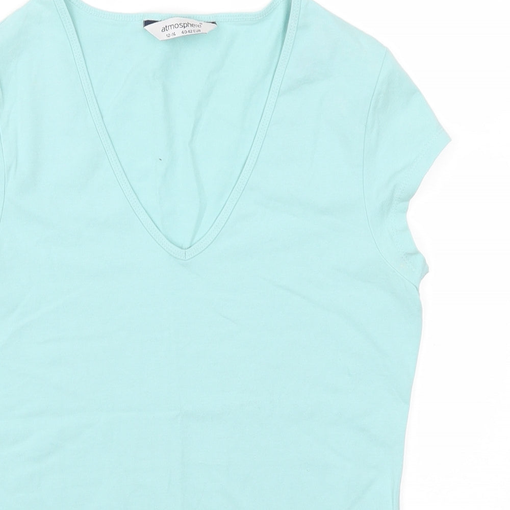 Atmosphere Womens Blue   Basic T-Shirt Size 12