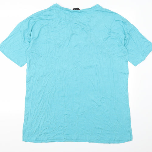 Yours Womens Blue   Basic T-Shirt Size 16