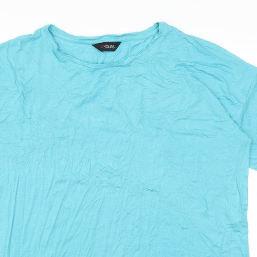 Yours Womens Blue   Basic T-Shirt Size 16