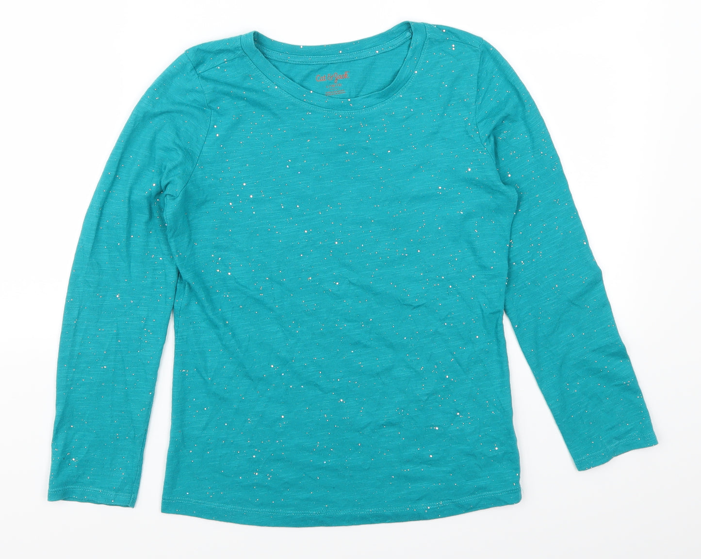 Cat & Jack Womens Blue   Basic T-Shirt Size 10